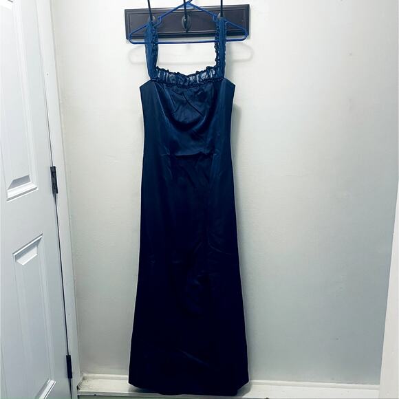 C2C CEDOSCE Navy Blue Formal Dress Maxi B3 - Picture 5 of 5
